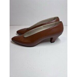 Vintage Shoe Biz Brown Heels 8.5 Narrow